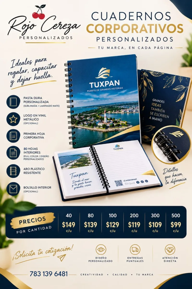 🚀 TU MARCA EN CADA PÁGINA 📓✨ ¿Buscas una forma elegante y útil de promocionar tu empresa?